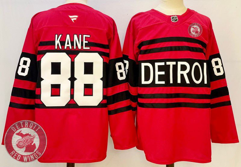 Men Detroit Red Wings #88 Kane Red Fanatics 2025 NHL Jersey style 8->detroit red wings->NHL Jersey
